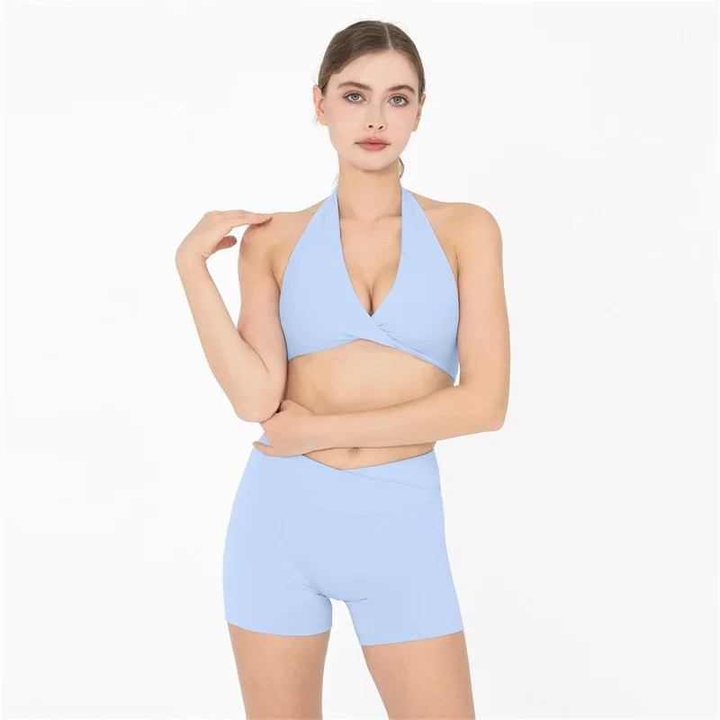 Butt Lifting Sports Set Shorts Gym Exercise Clothes Women's Yoga Suit For Fitness Short and Underwear Training Workout Tracksuit